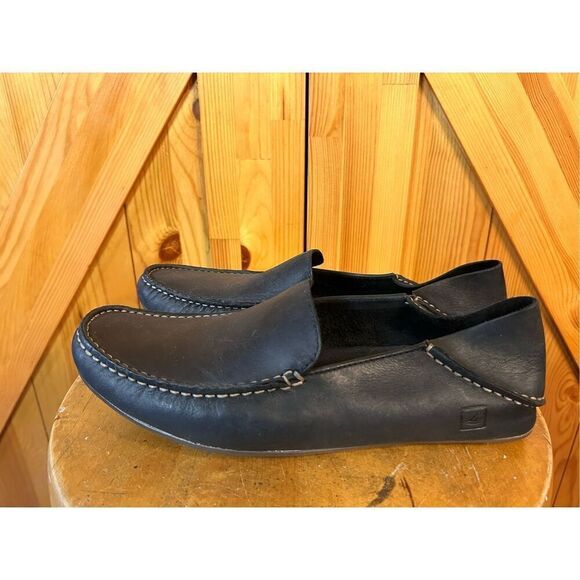 Sperry Top-Sider Wave Driver Loafers Driving Moccasins Shoes Mens 9M Black - Picture 1 of 8